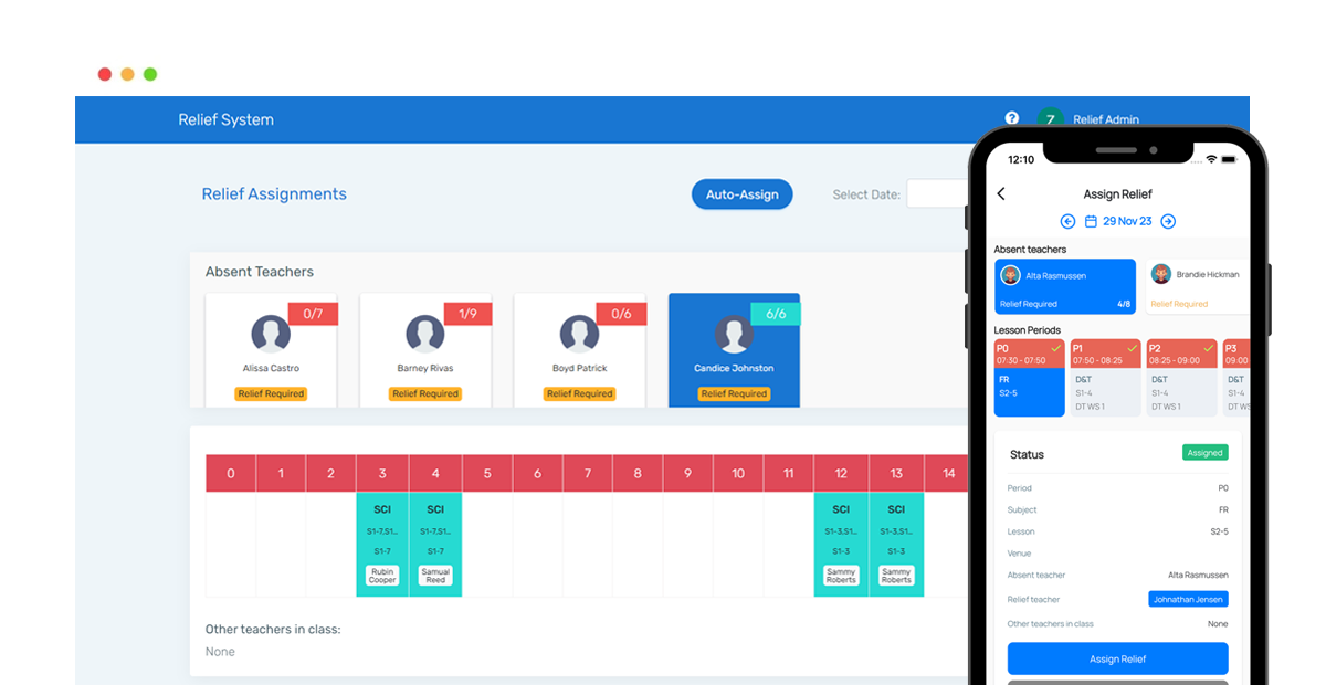 Relief Teacher Planning
